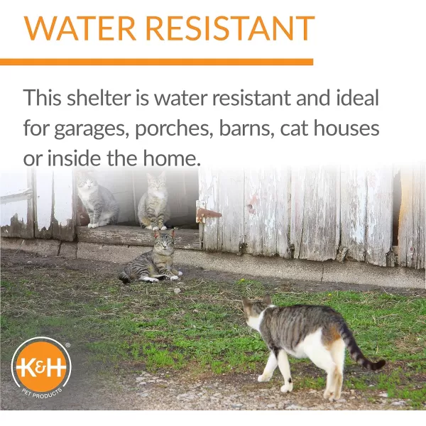 imageKampampH Pet Products Outdoor Kitty Dining Room Cat Food ampamp Water Shelter and Heated ThermoKitty Caf Realtree EdgeOlive