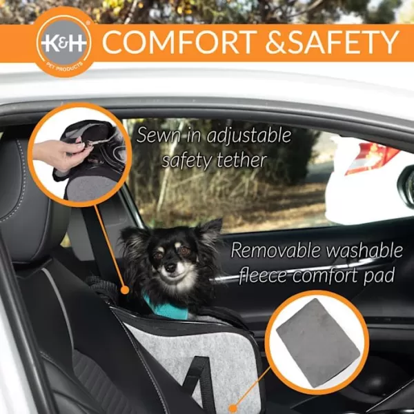 imageKampampH Pet Products Portable Pet Console Booster Dog Car Seat Light Gray 10 X 15 X 95 Inches