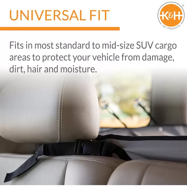imageKampampH Pet Products Quilted Cargo Cover Black StandardMidSize Vehicle 54 InchesTan