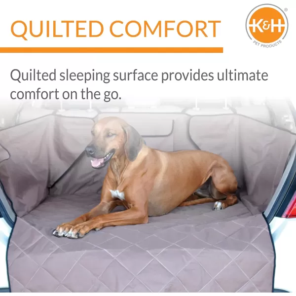 imageKampampH Pet Products Quilted Cargo Cover Black StandardMidSize Vehicle 54 InchesTan