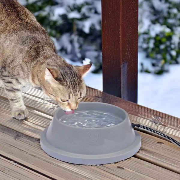 imageKampampH Pet Products ThermalBowl Outdoor Heated Dog Bowl Blue 96 Ounces32 Ounces