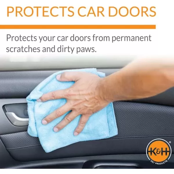 imageKampampH Pet Products Vehicle Door Protector Tan 2 Packs Interior Car Door Protector from Dog Scratching Sedan and SUV Pet Protector for Car Door ScratchesBlack