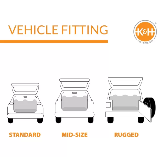 imageKampampH Pet Products Economy Cargo Cover Gray 54 Inches StandardMidSize VehicleTan
