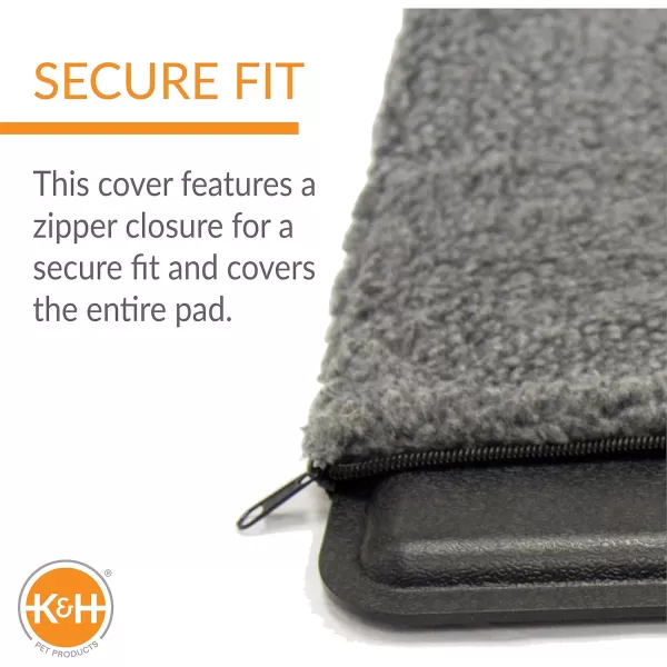 imageKampampH Pet Products Extreme Weather Kitty Pad or Small LectroKennel Deluxe Cover Gray 125 X 185 Inches