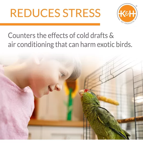imageKampampH Pet Products SnuggleUp Bird Warmer Caged Bird Heater for MediumLarge Exotic Birds Like Cockatoos Macaws African Grays Bird Heater for Cage  Gray Large 4 X 7 InchesLarge 4 X 7 in
