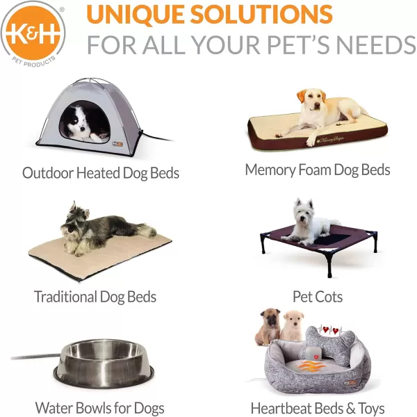 imageKampampH Pet Products Superior Orthopedic Dog Bed NavyPaw Medium 30 X 40 X 4 InchesGrayPaw