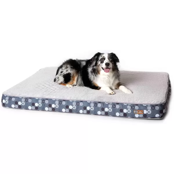 imageKampampH Pet Products Superior Orthopedic Dog Bed NavyPaw Medium 30 X 40 X 4 InchesGrayPaw