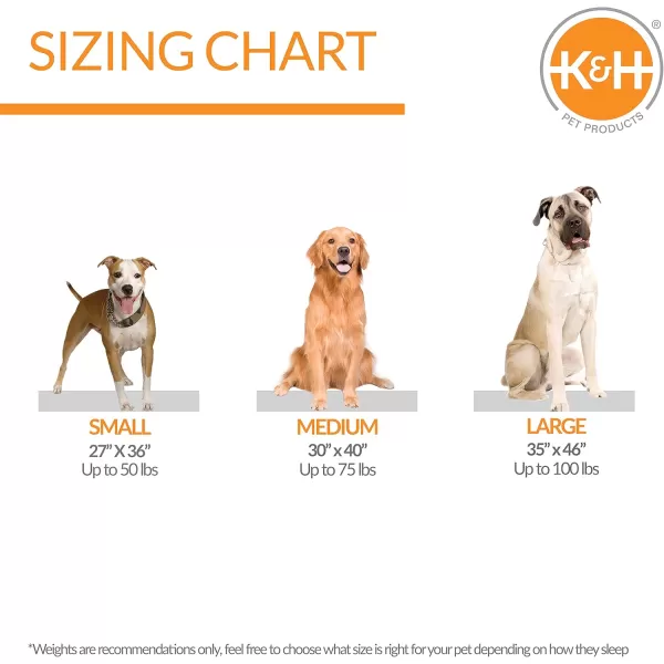imageKampampH Pet Products Superior Orthopedic Dog Bed NavyPaw Medium 30 X 40 X 4 InchesGrayPaw