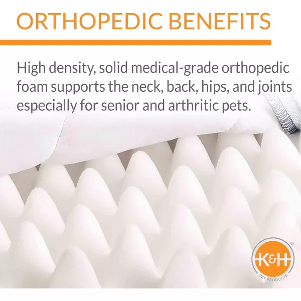 imageKampampH Pet Products Superior Orthopedic Dog Bed NavyPaw Medium 30 X 40 X 4 InchesGrayPaw
