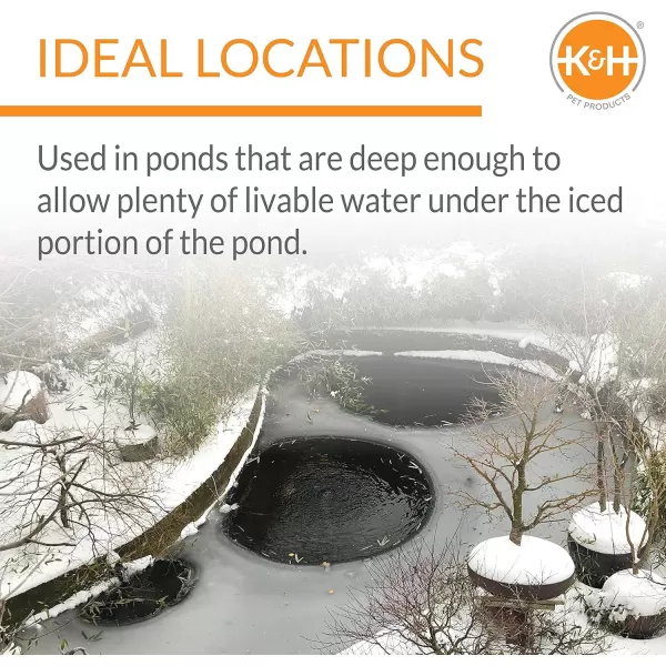 imageKampampH Pet Products ThermoPond 30 Pond Deicer Black 100 WattsDeicer