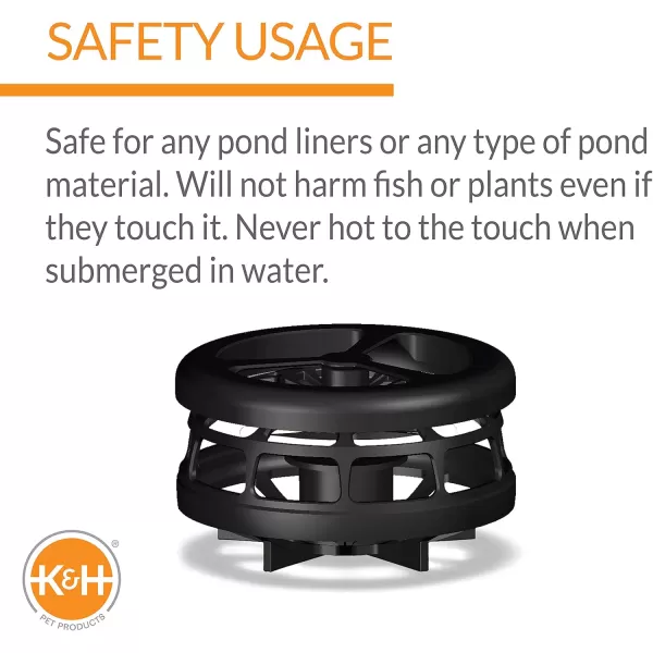 imageKampampH Pet Products ThermoPond Perfect Climate Deluxe Pond Heater Winter Survival Solution for Outdoor Pond Fish Thermostatically Controlled Outdoor Pond Deicer  Black 1500 Watts1500 Watts