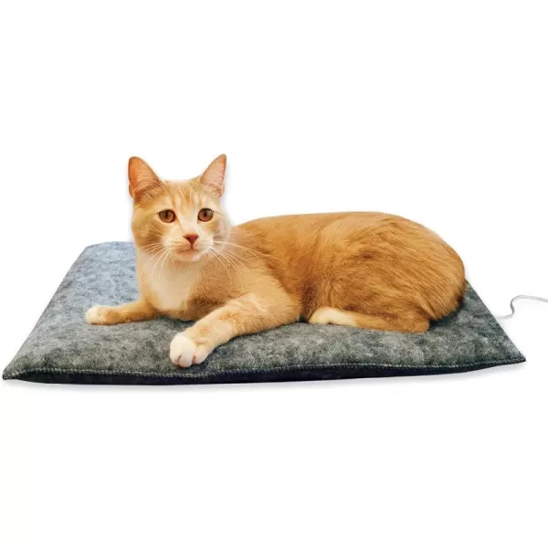 imageKampampH Pet Products Amazin Kitty Pad Indoor Unheated Cat Bed Traps Cat Hair and Dander Washable Cat Mat Gray 15 X 20 Inches Unheated 2Pack200L x 150W x 10Th