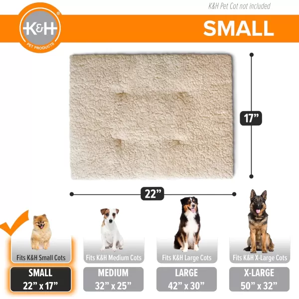 imageKampampH Pet Products Original Dog Cot Microfleece Pad for Outdoor Raised Dog Bed Portable Dog Cot Pad Washable Dog Bed Cot Sold Separately  Tan Fleece Large 420quotL x 300quotW x 20quotTh220L x 170W x 20Th