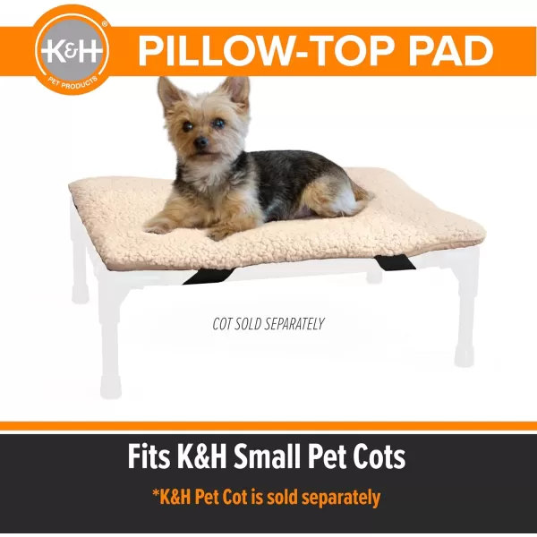 imageKampampH Pet Products Original Dog Cot Microfleece Pad for Outdoor Raised Dog Bed Portable Dog Cot Pad Washable Dog Bed Cot Sold Separately  Tan Fleece Large 420quotL x 300quotW x 20quotTh220L x 170W x 20Th