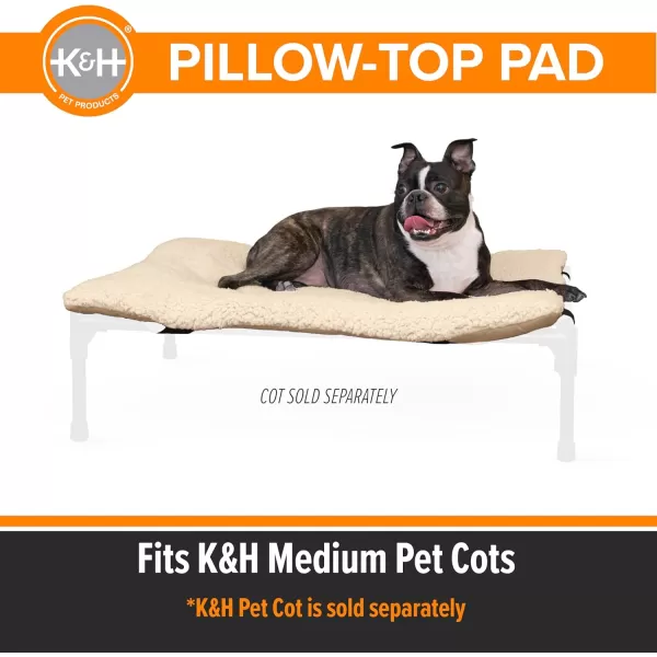 imageKampampH Pet Products Original Dog Cot Microfleece Pad for Outdoor Raised Dog Bed Portable Dog Cot Pad Washable Dog Bed Cot Sold Separately  Tan Fleece Large 420quotL x 300quotW x 20quotTh320L x 250W x 20Th