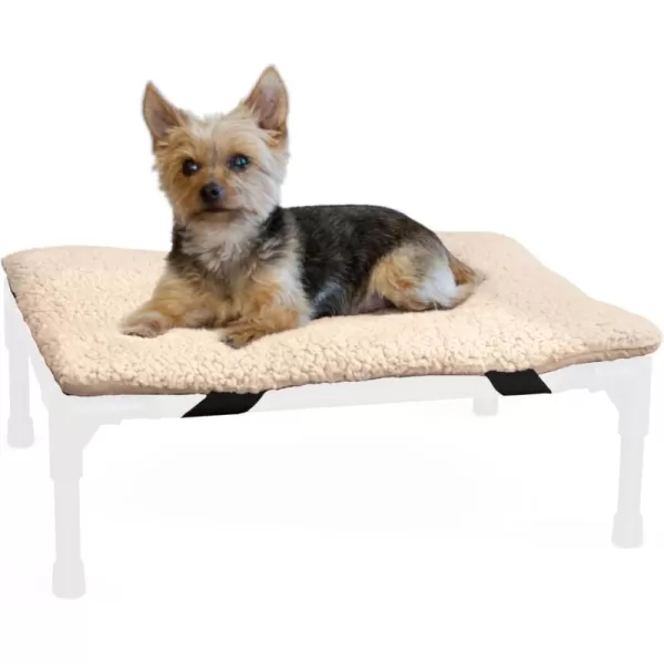 imageKampampH Pet Products Original Dog Cot Microfleece Pad for Outdoor Raised Dog Bed Portable Dog Cot Pad Washable Dog Bed Cot Sold Separately  Tan Fleece Large 420quotL x 300quotW x 20quotTh220L x 170W x 20Th