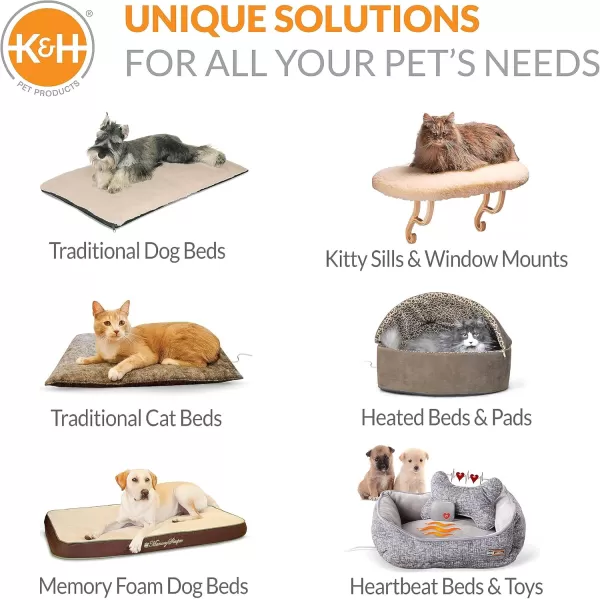 imageKampampH Pet Products SelfWarming Nuzzle Nest Pet Bed for Cats or Dogs LeopardTan 19 Inches