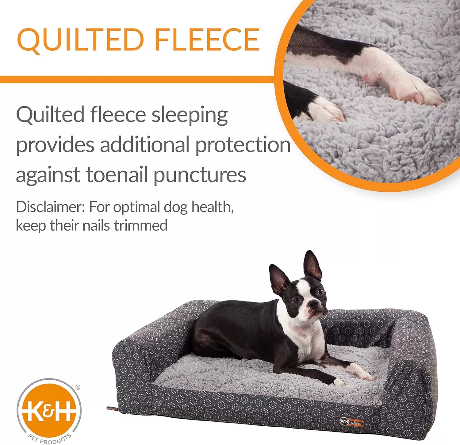 imageKampampH Pet Products Air Sofa Inflatable Dog Bed Lightweight Air Mattress Pet Bed IndoorOutdoor Bed for Seniors Camping Travel and More GrayGeo Flower Small 18 X 24 InchesGrayGeo Flower
