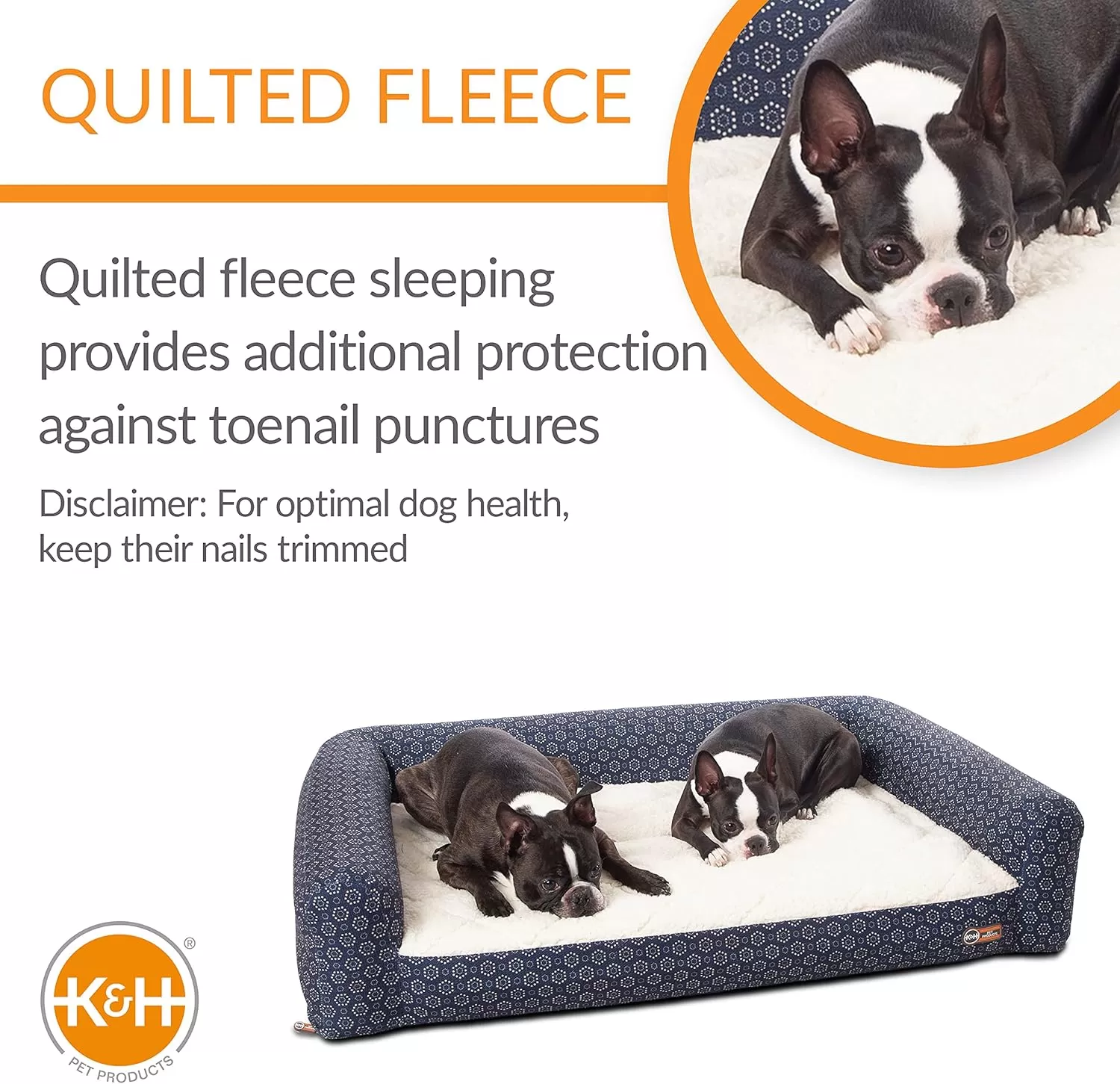 imageKampampH Pet Products Air Sofa Inflatable Dog Bed Lightweight Air Mattress Pet Bed IndoorOutdoor Bed for Seniors Camping Travel and More GrayGeo Flower Small 18 X 24 InchesNavyGeo Flower