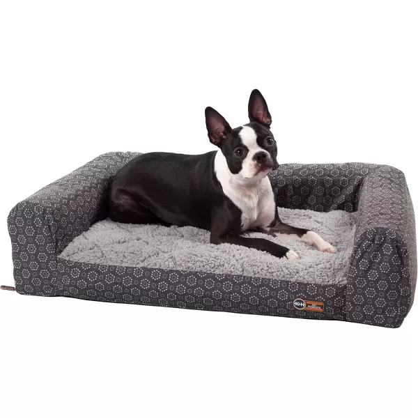 imageKampampH Pet Products Air Sofa Inflatable Dog Bed Lightweight Air Mattress Pet Bed IndoorOutdoor Bed for Seniors Camping Travel and More GrayGeo Flower Small 18 X 24 InchesGrayGeo Flower