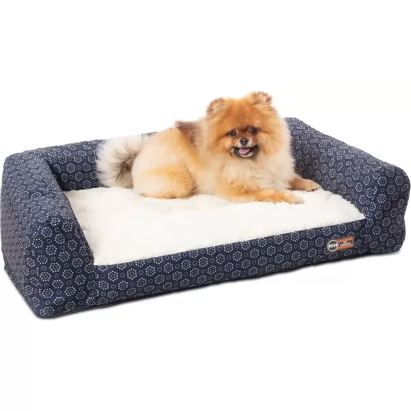 imageKampampH Pet Products Air Sofa Inflatable Dog Bed Lightweight Air Mattress Pet Bed IndoorOutdoor Bed for Seniors Camping Travel and More GrayGeo Flower Small 18 X 24 InchesNavyGeo Flower