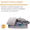 imageKampampH Pet Products Air Sofa Inflatable Dog Bed Lightweight Air Mattress Pet Bed IndoorOutdoor Bed for Seniors Camping Travel and More GrayGeo Flower Medium 27 X 36 Inches