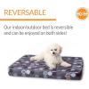imageKampampH Pet Products IndoorOutdoor Superior Orthopedic Dog Bed BrownPaw Small 27 X 36 X 4 InchesGrayPaw