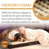 imageKampampH Pet Products Memory Sleeper Memory Foam Pet Bed Large Mocha 29quot x 45quotChocolate