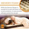 imageKampampH Pet Products Memory Sleeper Memory Foam Pet Bed Large Mocha 29quot x 45quotChocolate