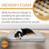 imageKampampH Pet Products Memory Sleeper Memory Foam Pet Bed Large Mocha 29quot x 45quotGray