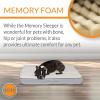 imageKampampH Pet Products Memory Sleeper Memory Foam Pet Bed Large Mocha 29quot x 45quotGray