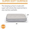 imageKampampH Pet Products Memory Sleeper Memory Foam Pet Bed Large Mocha 29quot x 45quotGray