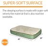 imageKampampH Pet Products Memory Sleeper Memory Foam Pet Bed Large Mocha 29quot x 45quotSage
