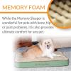 imageKampampH Pet Products Memory Sleeper Memory Foam Pet Bed Large Mocha 29quot x 45quotSage