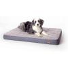 imageKampampH Pet Products QuiltTop Superior Orthopedic Bed GrayGeo Flower Large 35 X 46 InchesGrayGeo Flower
