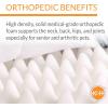 imageKampampH Pet Products QuiltTop Superior Orthopedic Bed GrayGeo Flower Large 35 X 46 InchesNavyGeo Flower