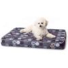 imageKampampH Pet Products IndoorOutdoor Superior Orthopedic Dog Bed BrownPaw Small 27 X 36 X 4 InchesGrayPaw