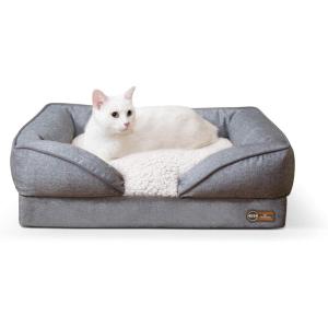 imageKampampH Pet Products PillowTop Orthopedic Lounger Sofa Dog Bed Classy Gray Small 18 X 24 Inches240L x 180W x 80Th