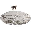 imageKampampH Pet Products Cat Deterrent Mat for Pets Cat Repellent for Indoor Cats Guards ampamp Keeps Pets of Furniture Counters Christmas Trees Plants  Scats Cats Away Instantly  Silver 54 Inches RoundSilver