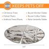 imageKampampH Pet Products Cat Deterrent Mat for Pets Cat Repellent for Indoor Cats Guards ampamp Keeps Pets of Furniture Counters Christmas Trees Plants  Scats Cats Away Instantly  Silver 54 Inches RoundSilver