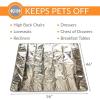 imageKampampH Pet Products Cat Deterrent Mat for Pets Cat Repellent for Indoor Cats Guards ampamp Keeps Pets of Furniture Counters Christmas Trees Plants  Scats Cats Away Instantly  Silver 54 Inches RoundSilver