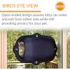 imageKampampH Pet Products EZ Mount Window Bubble Pod Kitty Sill Window Sill Cat Bed Cat Perch Cat Hammock with Lookout Bubble Window Tan 27 X 20 InchesClassy Dark Denim