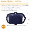 imageKampampH Pet Products EZ Mount Window Bubble Pod Kitty Sill Window Sill Cat Bed Cat Perch Cat Hammock with Lookout Bubble Window Tan 27 X 20 InchesClassy Dark Denim