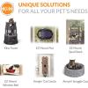 imageKampampH Pet Products EZ Mount Window Bubble Pod Kitty Sill Window Sill Cat Bed Cat Perch Cat Hammock with Lookout Bubble Window Tan 27 X 20 InchesClassy Dark Denim