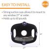 imageKampampH Pet Products EZ Mount Window Bubble Pod Kitty Sill Window Sill Cat Bed Cat Perch Cat Hammock with Lookout Bubble Window Tan 27 X 20 InchesTan