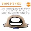 imageKampampH Pet Products EZ Mount Window Bubble Pod Kitty Sill Window Sill Cat Bed Cat Perch Cat Hammock with Lookout Bubble Window Tan 27 X 20 InchesTan