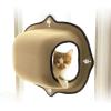 imageKampampH Pet Products EZ Mount Window Bubble Pod Kitty Sill Window Sill Cat Bed Cat Perch Cat Hammock with Lookout Bubble Window Tan 27 X 20 InchesTan