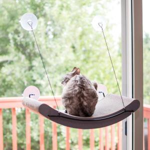 imageKampampH Pet Products EZ Mount Scratcher Kitty Sill Cradle Tan 11 x 20 x 2Retail Box