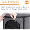 imageKampampH Pet Products Mod Capsule SoftSided Pet Carrier for Cats Breathable Cat Travel Carrier Removable Mesh Door Collapsible Small Pet Travel Safety Car Seat  Gray 17 X 17 X 155 Inches