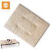 imageKampampH Pet Products Original Elevated Pet Cot Tan with Microfleece PadChocolateBlack Mesh